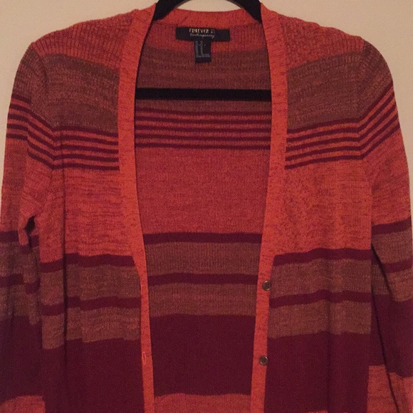 Long striped cardigan - Picture 2 of 2